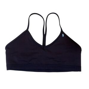 NOBULL Sports Bra Strappy V-Neck Eggplant Purple Sz. L